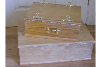 Oak Veneer Coffin